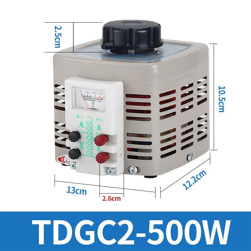 220V Single-Phase TDGC2-500W Autotransformer 5kW Foam Cutter Regulator 0-250V