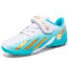 Children's football shoes boys and girls low-top leather surface broken nail sneakers artificial grass game training sneakers