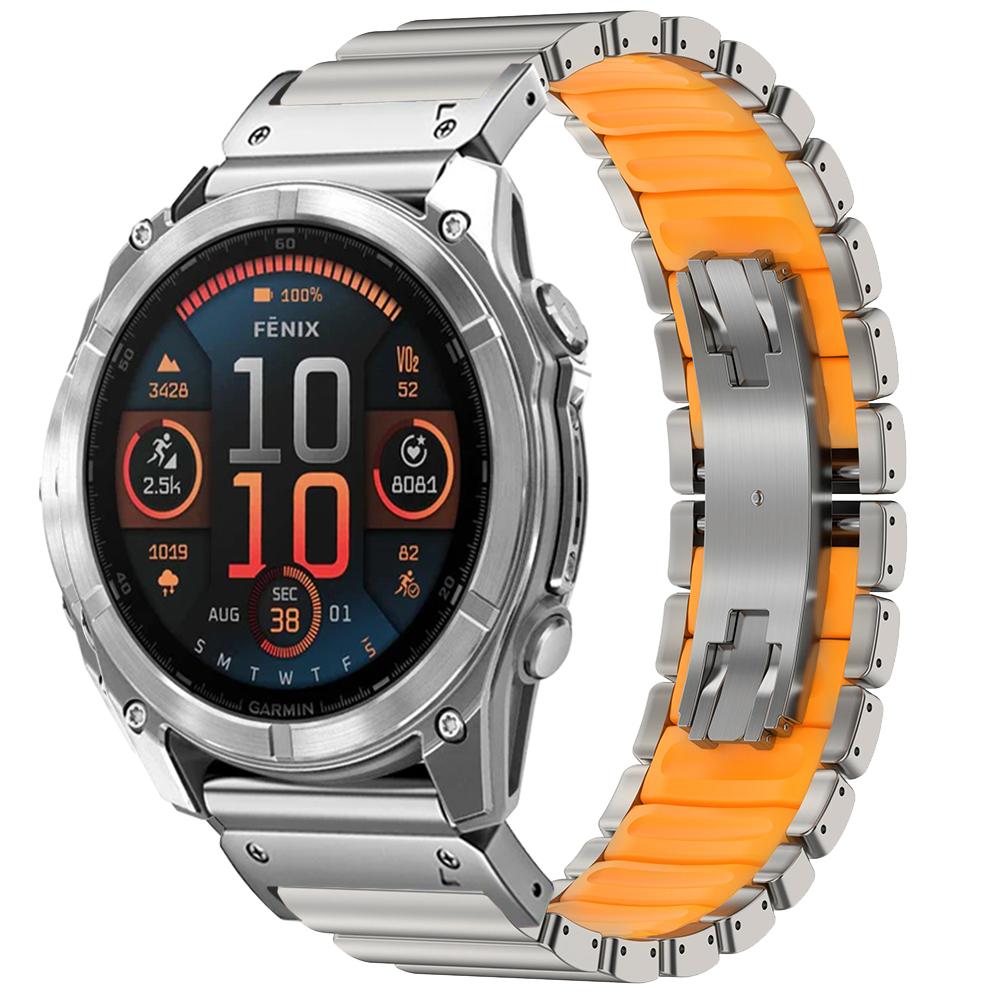 

26 мм титановый ремешок Quick Fit для Garmin Fenix 8 7X Pro 51 мм 6X/6 Pro, роскошный ремешок для запястья для Garmin Enduro 3 2 Instinct 2X 26mm