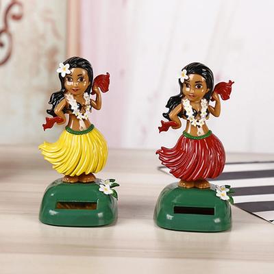 Ornamente Creative Solare Balansând Fetiță Hawaiiană Păpușă Decorațiuni Auto Fetiță Hula Balansând Desene Animate Ornamente Auto Cadou
