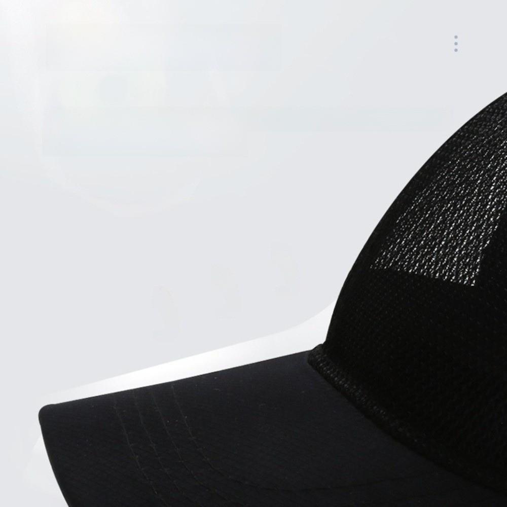 Adjustable Full Mesh Baseball Cap Openwork Polyester Quick Dry Baseball Cap Sun Protection Soild Color Hollow Out Baseball Cap
