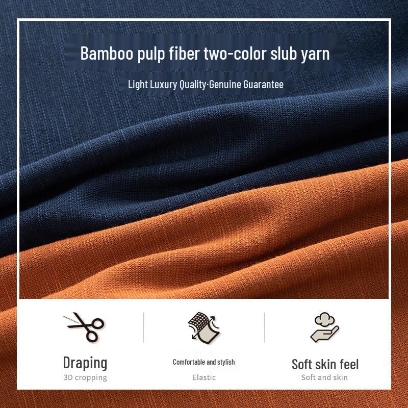 MONTAGUT Men's Long Sleeve Anti-Wrinkle Business Polo Shirt