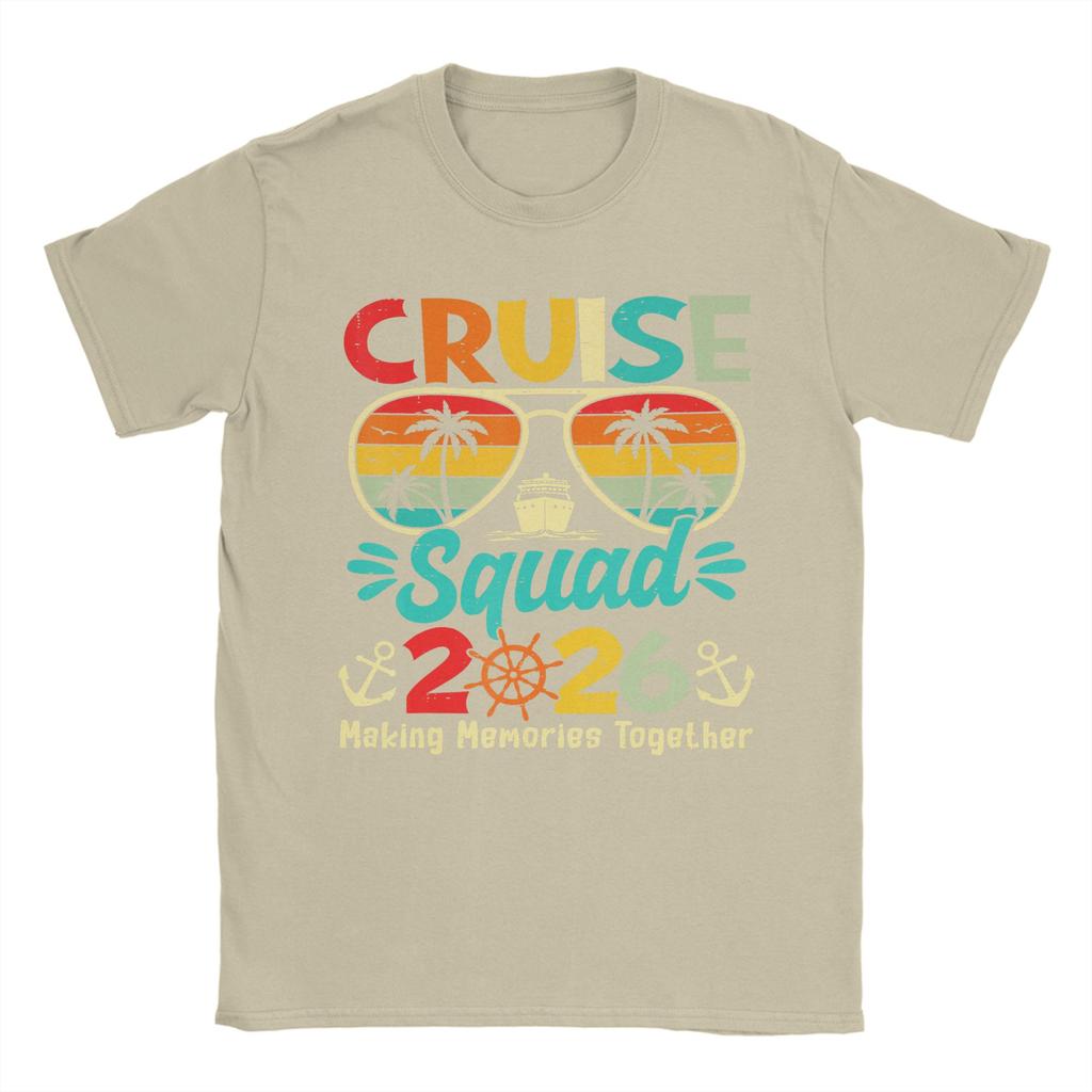 Cruise Squad 2026 T-Shirt Summer Hip Hop T-Shirts Unisex 100 Cotton O-Neck 4XL 5XL 6XL Top Tees Short Sleeve Street Style Tshirt