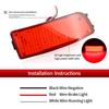 2Pcs LED Rear Bumper Reflector Light for Mercedes Benz Dodge Sprinter W906 2006-2016 Car Tail Stop Brake Fog Lamp
