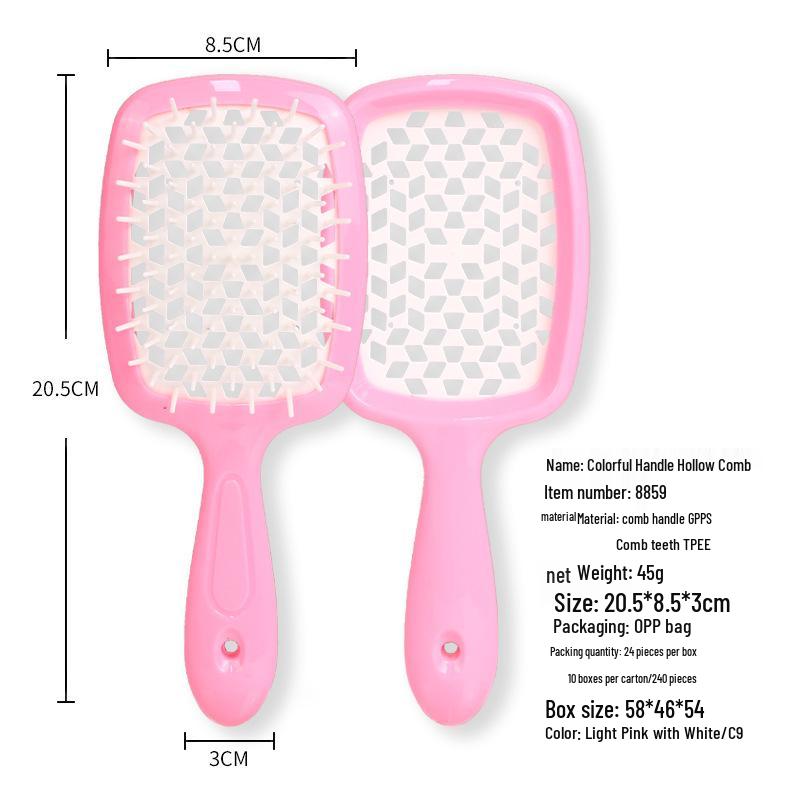 

Dual-Use Wet & Dry Massage Comb: Detangles, Styles, Curls, and Fluffs Hair.