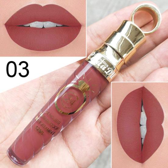 Lip Tint Gloss Tekutá rtěnka Voděodolný hydratační make-up