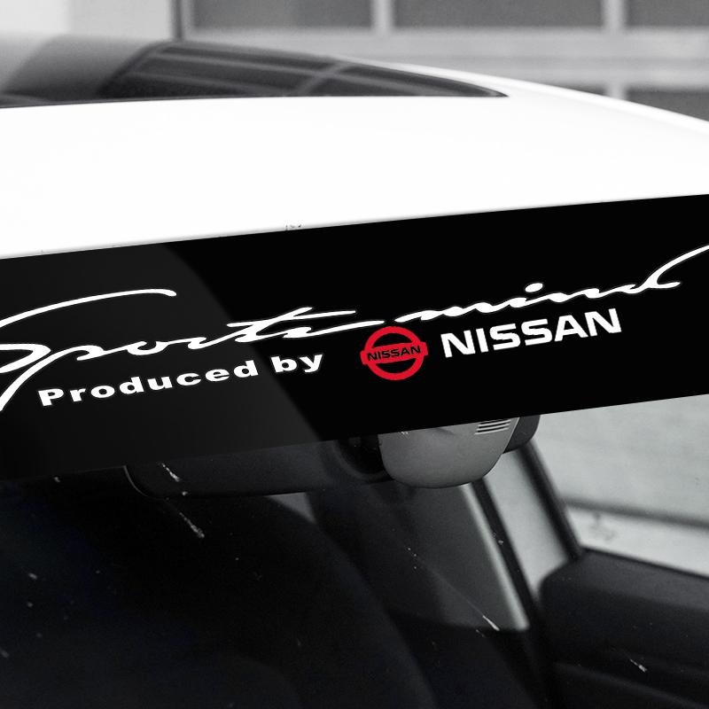 Car Front Windshield Stickers Front and Rear Decorative Decals Sticker For Nissan X J10 J11 Trail Tiida Juke Teana Pulsar Altima