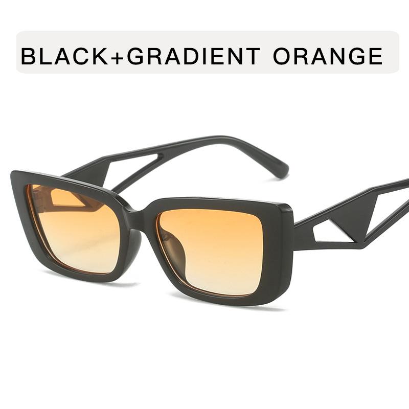 Vintage Retro Style Sunglasses Men Rectangle Shape Hollow Out Leg Sun Glasses Women European American Style Female Sunglass