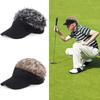 Spring and Autumn Men's Golf Cap Wig Baseball  Outdoor Sports  Popular Decorative Sun Hat