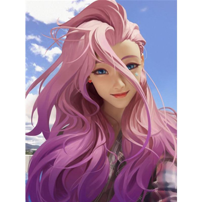 5D DIY Diamond Painting Fox Fairy Girl Diamond Embroidery Cross Stitch Kit Full Rhinestone Mosaic Home Decor