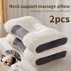S New Neck Pillow Help Sleep And Protect The Neck Cervical Orthopedic Household Soybean Fiber Massage Spa Pillow For Sleeping