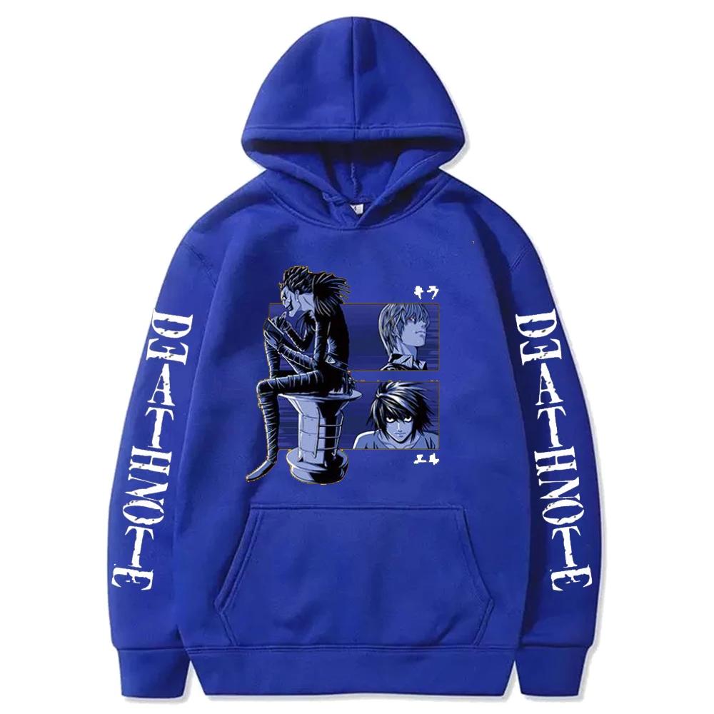 Autumn Anime Death Note Ryuk Graphic Printed Hooded Men Women Manga Hoodies Sweatshirt Harajuku Unisex Streetwear