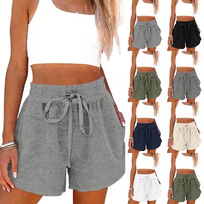 Women's Fashion Drawstring Casual Pocket Sports Shorts