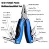 Přenosné kapesní víceúčelové kleště, odizolovací nástroj, skládací nůž, multi-tool pro venkovní kempování, skládací multifunkční ruční nářadí