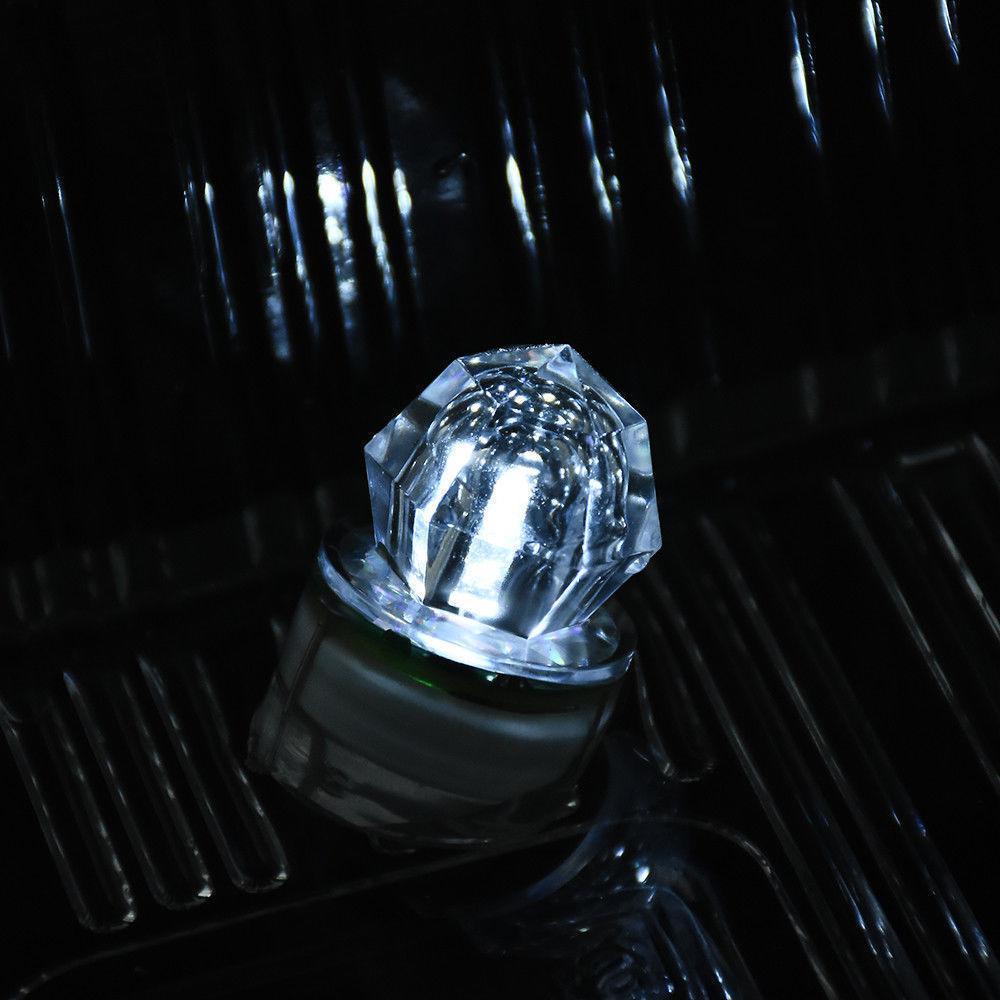5pcs/Lot Mini LED Fishing Lamp Waterproof Fishing Lure Light Diamond Shape Luminous Underwater Lure Light for Attracting Fish