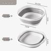 ZISIZ Foldable Silicone Basin Set