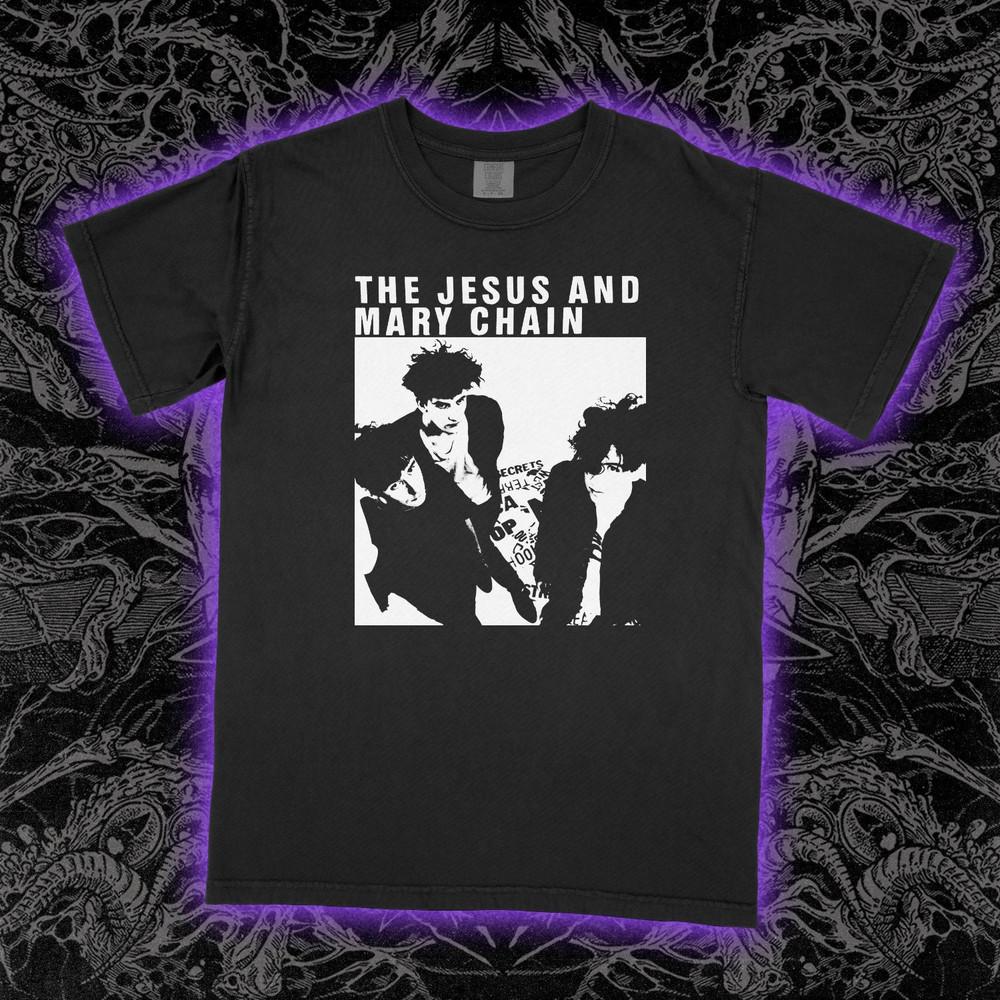 The Jesus and Mary Chain Shirt Vintage Alternative Rock Band Graphic Unisex Tee Unisex T-Shirt L