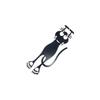 Hollowed-out Acrylic Black Kitten Bookmarks Cartoon Book Folder Cute Book Clip  for Reading Lovers