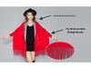 Korean Style Embroidered Shawl Cape: Versatile Knit Scarf for All Seasons