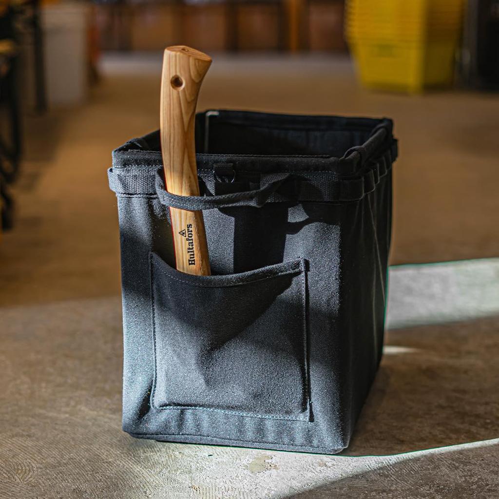 WHATNOT Storage Container Tool 360mm Wide x 250mm Deep x 320mm Bag, Canvas, High, OB-03-BK