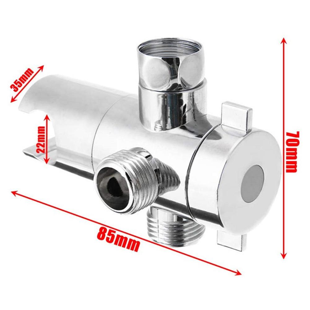 3 Way Shower Head Diverter Valve Tee Connector Shower Adapter Adjustable Arm for Toilet Closestool Bathroom Shower