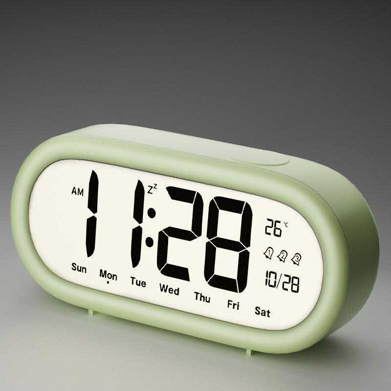 Kids' Smart Alarm Clock & Night Light - Silent Multifunctional Bedside Clock for Students
