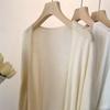 Large size lazy wind knitted cardigan spring and summer thin sunscreen blouse temperament jacket women