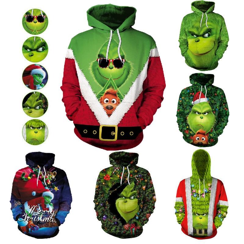 Men New The Hoodies 3d Printed Pullover Sweatshirt Christmas Cosplay Coat