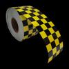 Waterproof Reflective Stickers Fluorescent Yellow-Red 10CM*5M Adhesive High Visibility Warning Grid Tapes Reflectors For Trucks