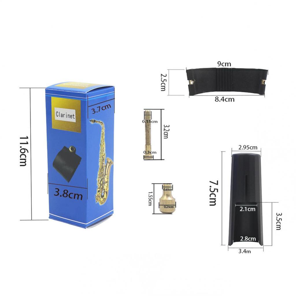 1PC bakelitová ligatura na mosazný klarinet s náustkem pro klarinetový náustek pro studenty, cvičící profesionály Přenosné a odolné