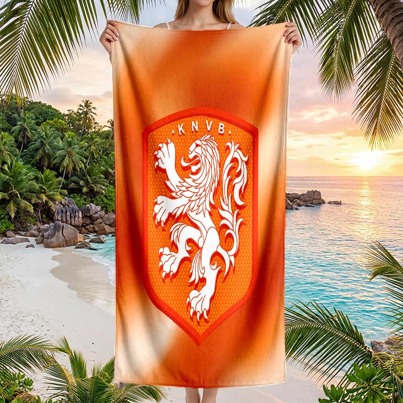 Aston Villa Football Beach Towel Soft Microfiber Summer Towel Quick Dry Absorbent Towel for Beach Swimming Pool Travel