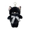 [Stream] Cat Keychain Mascot Cute Fluffy Plush Toy Cat Cat Goods Bag Charm Key Charm TINO Series Present Gift Fluffy Cat Goods Black Cat Delivery