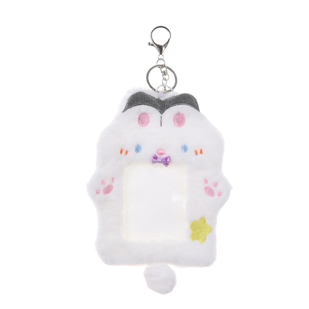 

Cartoon Photocard Case Bag Keychain Snowman/Bunny/Chicken Photo Card Holder Multifunctional Cute Cards Sleeve Students