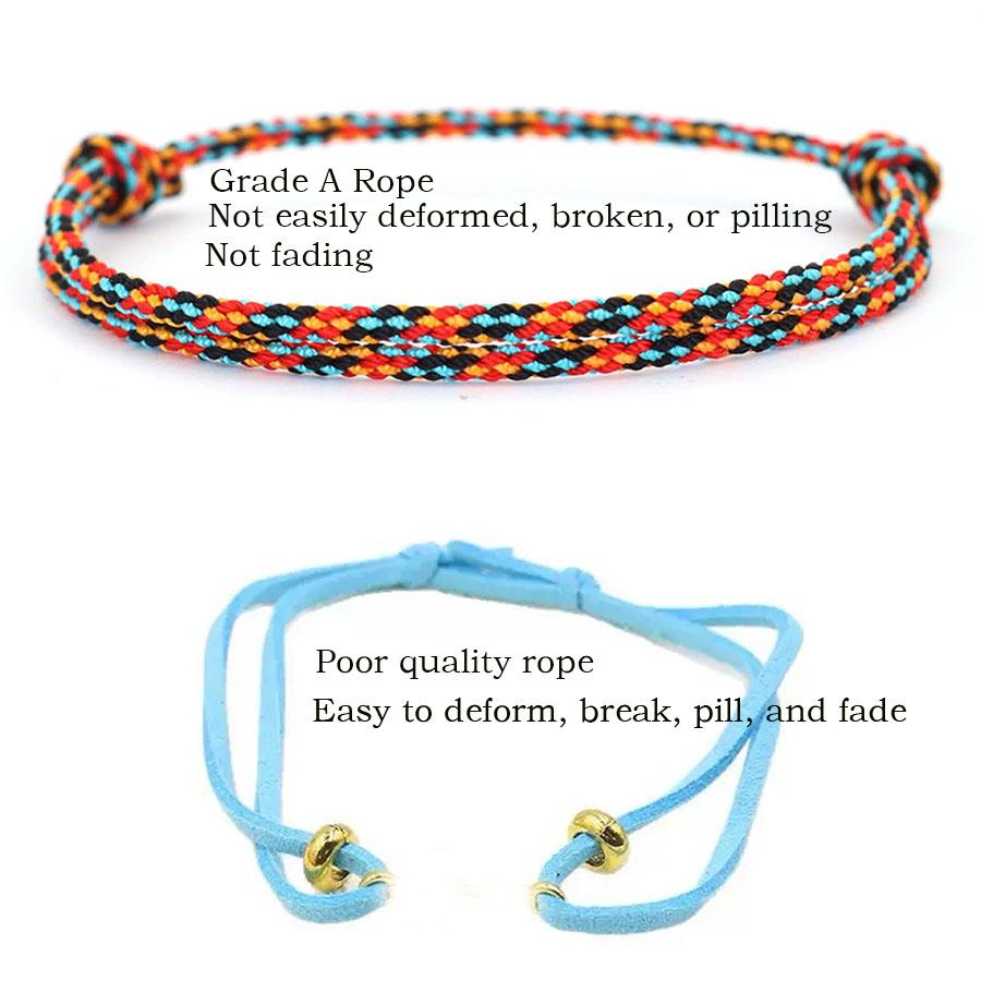 Minimalist Cord Adjustable Bracelet Unisex Grade A 2mm Thin Lucky String Friendship Braslet Meditation Healing Braclet Pulseria