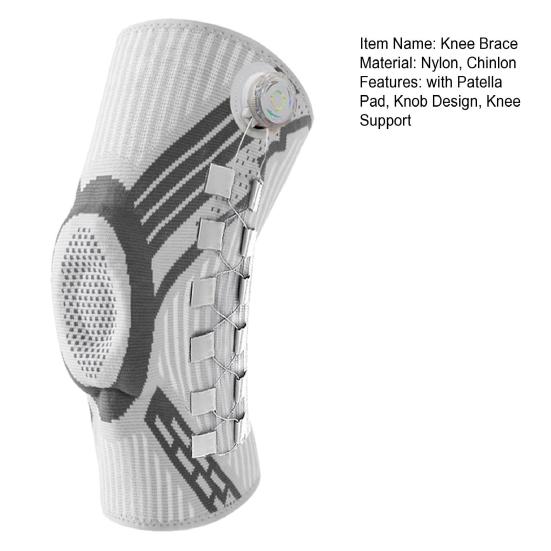 Knob Knee Brace with Patella Pad Side Stabilizer Women Men Workout Arthritis Meniscus Tear Joint Pain Relief Knee Compression Sleeve