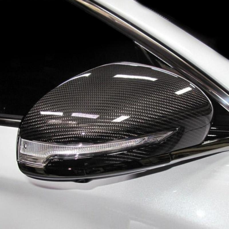 Real Carbon Fiber Car Rear View Mirror Cover Side Mirror Trim Exterior Accessory For Genesis G70 -2026 Exterior Accessories