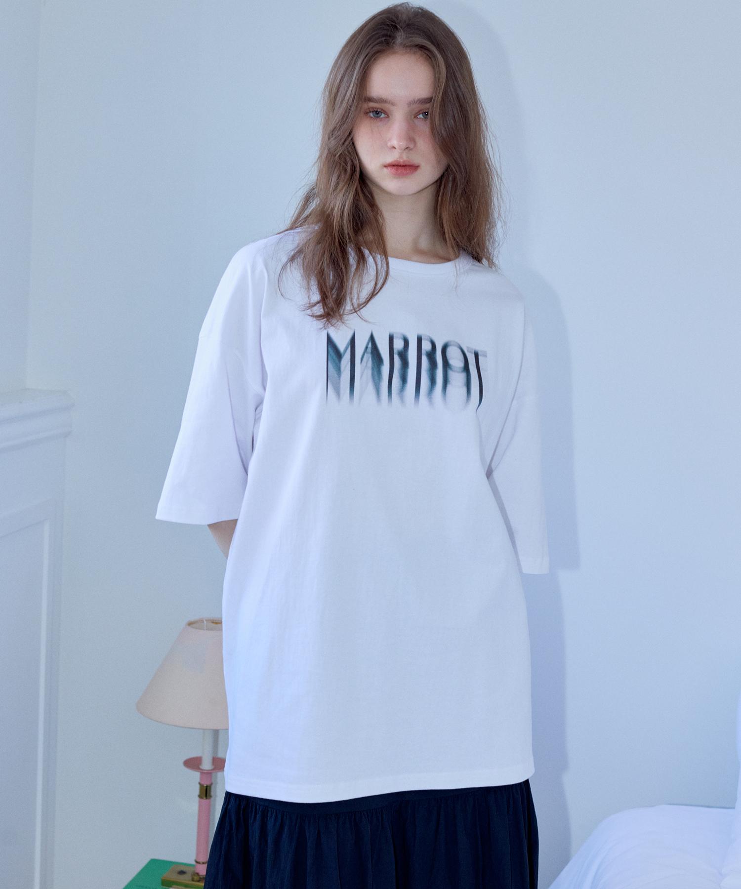 Marot Spray Oversized T-Shirt_White White/L