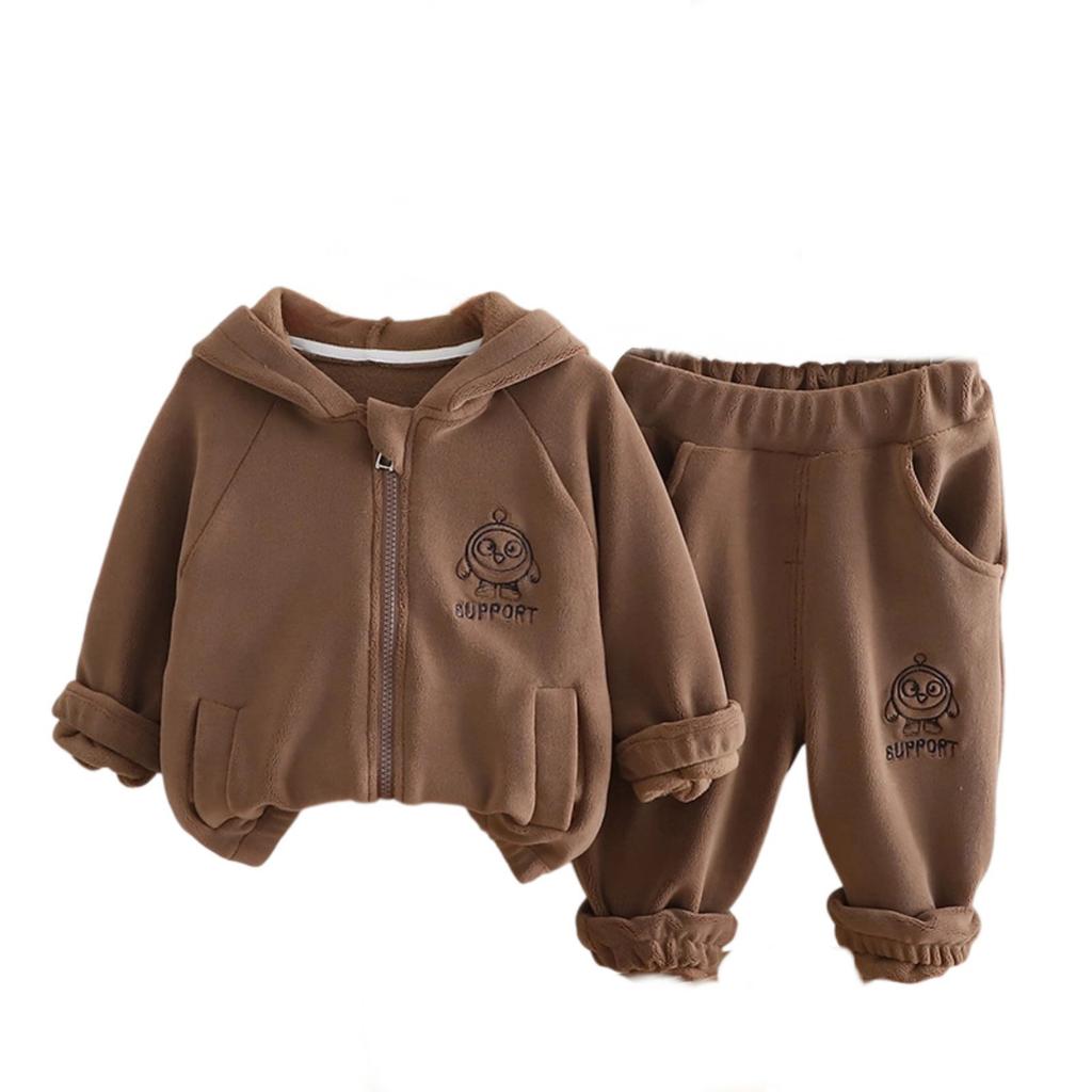 Kids Casual Long-Sleeve Set, Comfortable Daily Wear Outfits