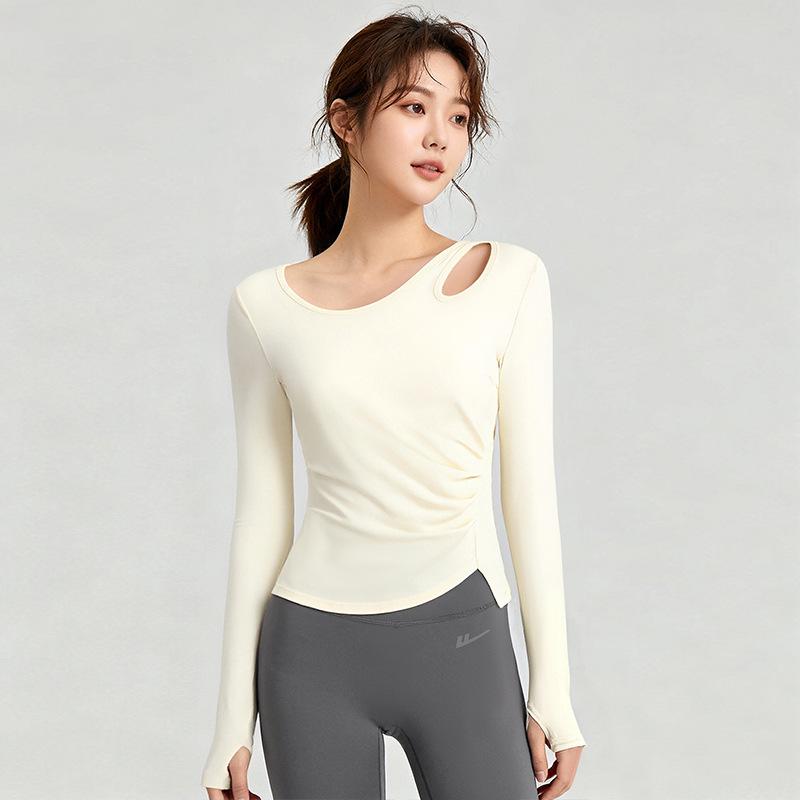 

HuiLi Women s Yoga Long Sleeve Fitness Set 2025 - Quick Dry Autumn/Winter Pilates Top XL (65-73 kg)