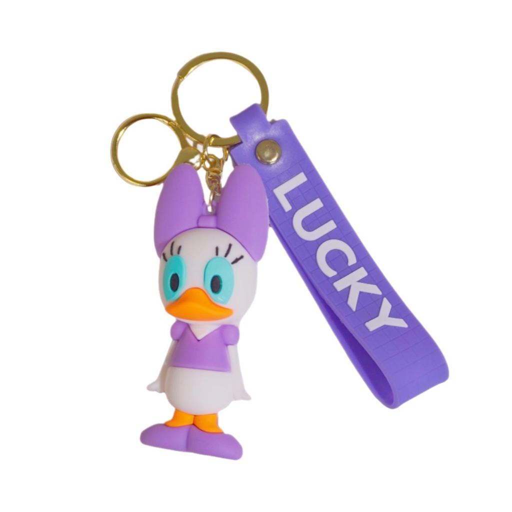 Creative Mickey & Minnie Keychain: Donald Duck Pendant for Couples - Cute Bag or Car Accessory