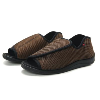 Oddychające buty dla starszych osób z cukrzycą, antypoślizgowe, na deformacje stóp, halluksy, regulowane, na opuchnięte, szerokie stopy, sandały unisex
