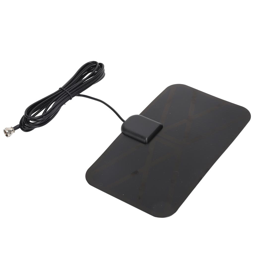 Indoor High Definition Digital Antenna High Gain TV Antenna Small Grid Pattern Black