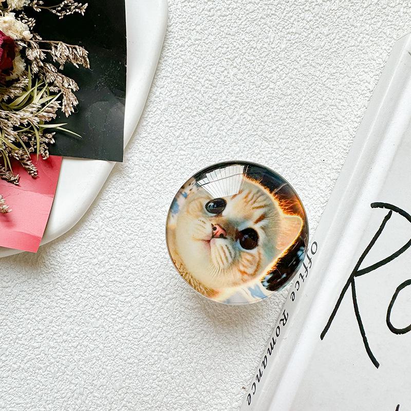 Cute Penguin Puppy Cat Mobile Phone Airbag Bracket Back Sticker Retractable Stable Desktop Wind Niche
