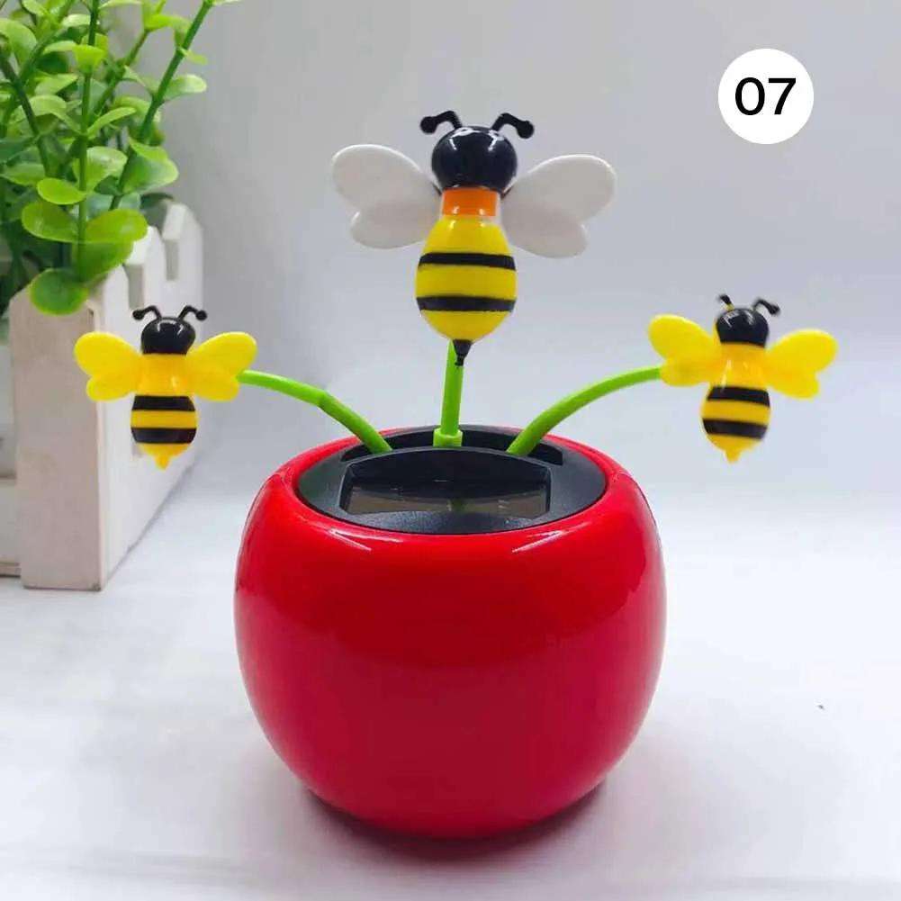 Cactus Auto-swinging Solar Sun Flower Plant Jewelry Car Interiors Ornaments Dancing Doll Figurines Miniature Car Home Decoration