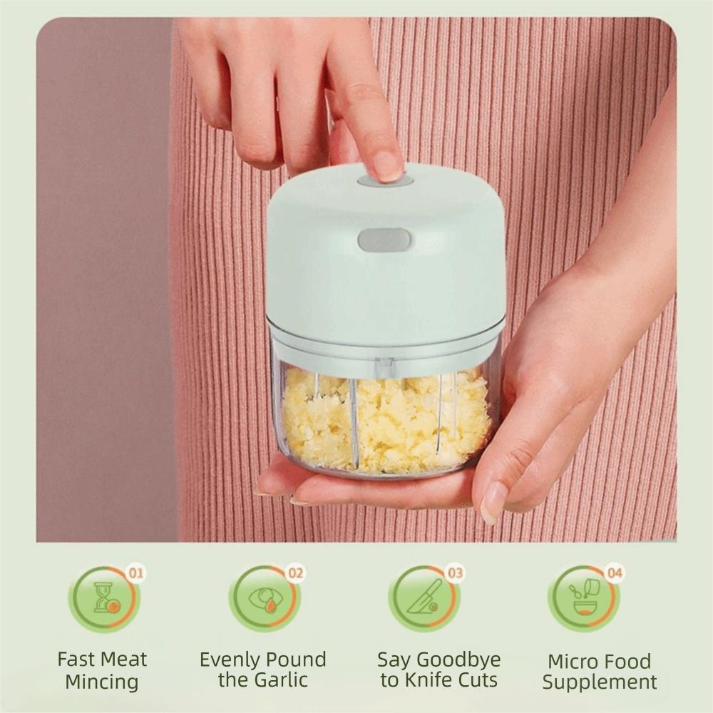 100/250ml Electric Mini Garlic Chopper Wireless Garlic Masher Machine  Kitchen Gadgets