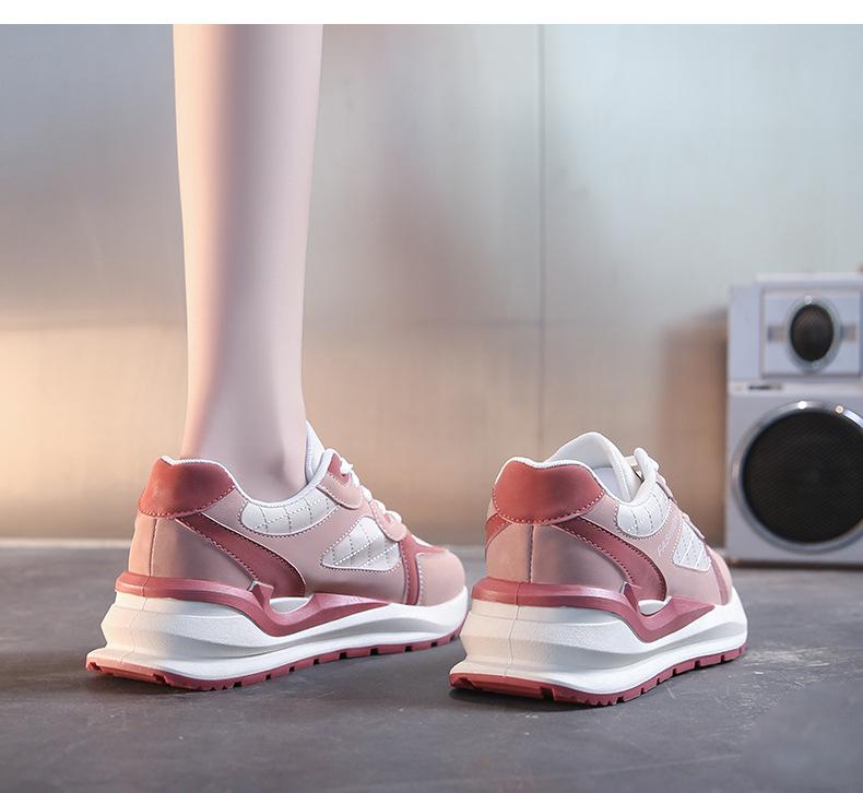 2024 Autumn New Trendy Fashion Casual Sports Footwear Retro Color Matching Forrest Sneaes Casual Shoesker Women