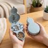 1/2 1/3 1/4 Pill Cutter Box Precise Cutting Dust-proof Pill Divider Case Sealed Food Grade Pill Storage Box Storage Organizer
