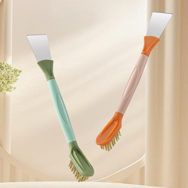 3-in-1 Stove Cleaning Brush Stainless Steel Scraper Wire for Gas Stove Gaps
