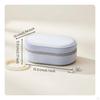 Velvet Jewelry Organizer Soft Interior Lining Box Compact Design Small Accessory Container