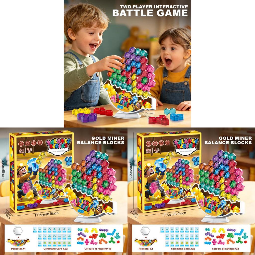 Diamond Miner Balance Stacking Blocks With Interactive Fun For Kids And Family Play